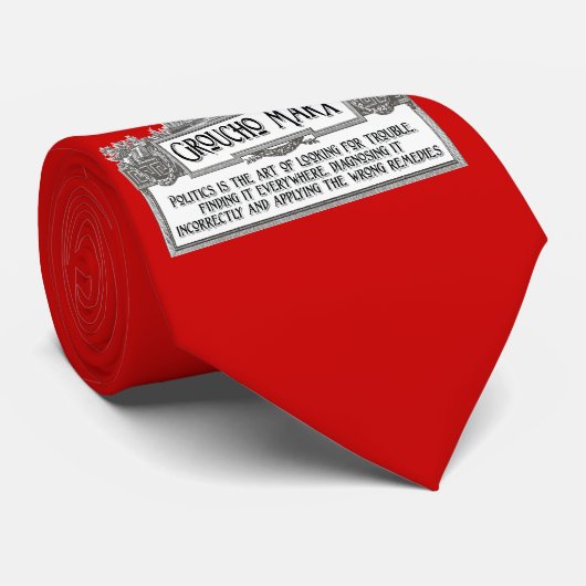 Groucho Marx over politiek Stropdas (Opgerold)