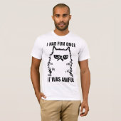 GROUCHY ANGRY CAT FUNNY T-SHIRS T-SHIRT (Voorkant volledig)