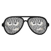 Grouchy Emoticon Aviator Zonnebril (Voorkant)