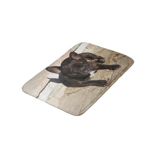 Grouchy French Bulldog Badmat (Gekanteld)