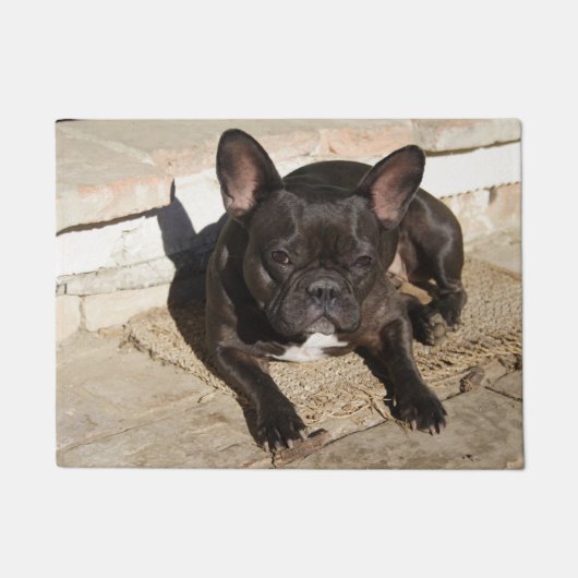 Grouchy French Bulldog Deurmat (Voorkant)