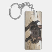 Grouchy French Bulldog Sleutelhanger (Voorkant Links)