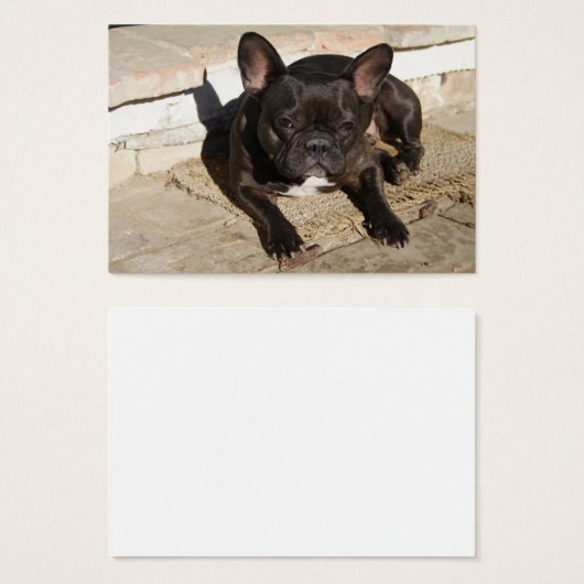 Grouchy French Bulldog Visitekaartje (Voorkant /achterkant)