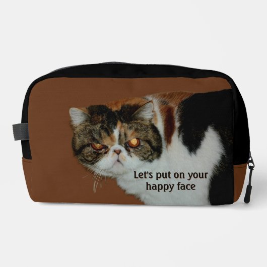 Grouchy Grumpy Cat Exotic Korthaar Perzisch Toilettasje (Voorkant)