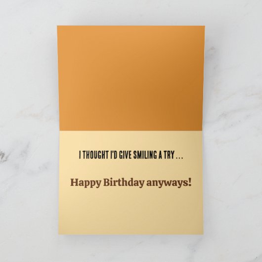 Grouchy Grumpy Cat Exotic Perzische grappige verja Kaart (Binnen)