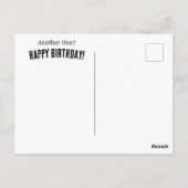 Grouchy Grumpy Cat Funny Verjaardag Briefkaart (Achterkant)