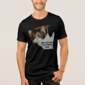 Grouchy Grumpy Cat niet zo blij grappig Tri-Blend Shirt (Voorkant)