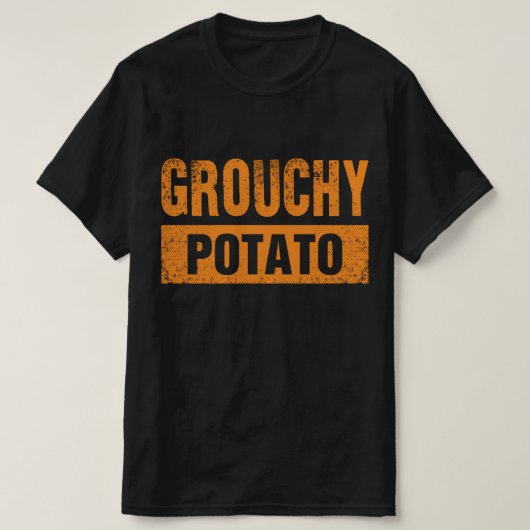 Grouchy Potato Couple Matching Thanksgiving T-shirt (Design voorkant)