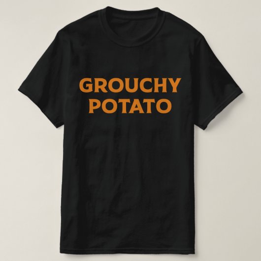 Grouchy Potato Couple Matching Thanksgiving T-shirt (Design voorkant)