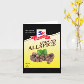 Ground Allspice Halloween Kostuum Unieke Leuke Foo Kaart (Gele Bloem)