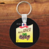 Ground Allspice Halloween Kostuum Unieke Leuke Foo Sleutelhanger (Voorkant)