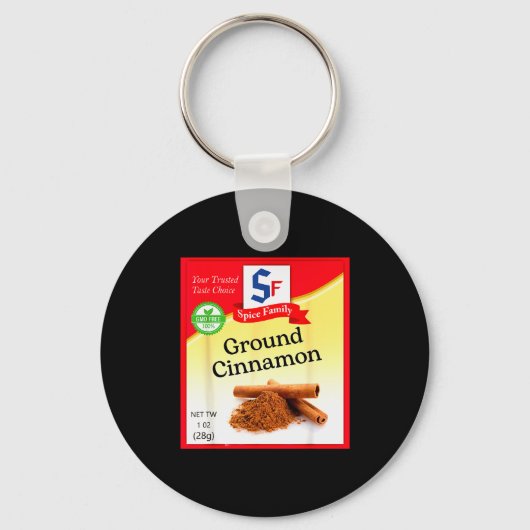 Ground Cinnamon Condiment Holiday Sce Group Costum Sleutelhanger (Voorkant)