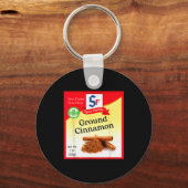 Ground Cinnamon Condiment Holiday Sce Group Costum Sleutelhanger (Voorkant)