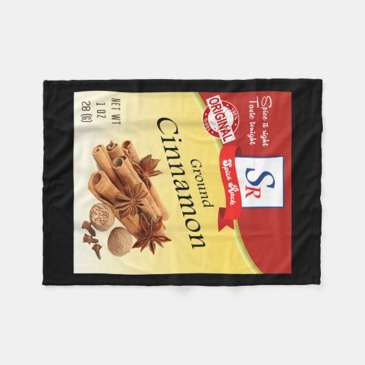 Ground Cinnamon Sce Condiment Costume Holiday Sce  Fleece Deken (Voorkant (Horizontaal))