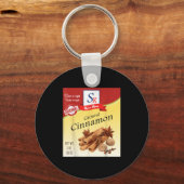 Ground Cinnamon Sce Condiment Costume Holiday Sce Sleutelhanger (Voorkant)
