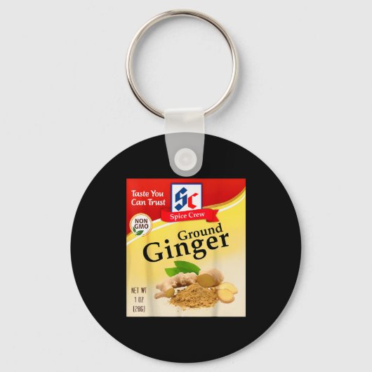 Ground Ginger Condiment Costume Holiday Sce Costum Sleutelhanger (Voorkant)