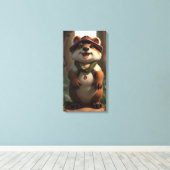 Ground Hog  Canvas Afdruk (Insitu (Houten vloer))