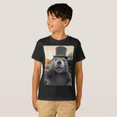 Ground Hog Day Bosmardier Grappige Groundhog Selfi T-shirt (Voorkant volledig)