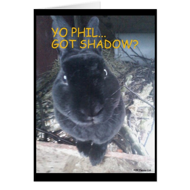 Ground Hog Day/Paaskaart (Voorkant)