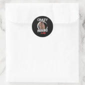 Ground Hog Dolle Bosmardin Dame Ronde Sticker (Tas)