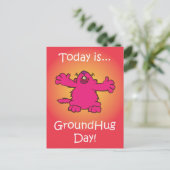 Ground Hug Day Briefkaart (Staand voorkant)