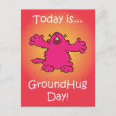 Ground Hug Day Briefkaart (Voorkant)