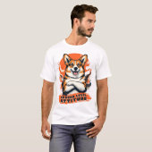 Ground Level Attitude - Funny Corgi T-shirt (Voorkant volledig)