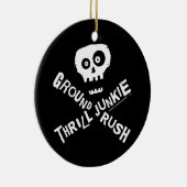 Ground Rush Skydiver Keramisch Ornament (Rechts)