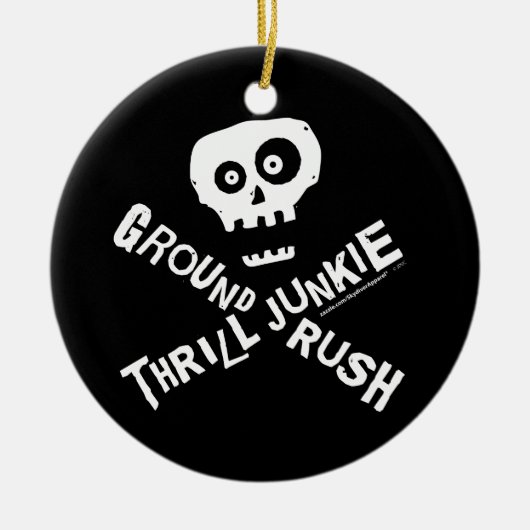 Ground Rush Skydiver Keramisch Ornament (Voorkant)