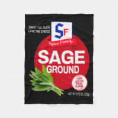 Ground Sage Halloween Sce Costume Group Matching Fleece Deken (Voorkant)