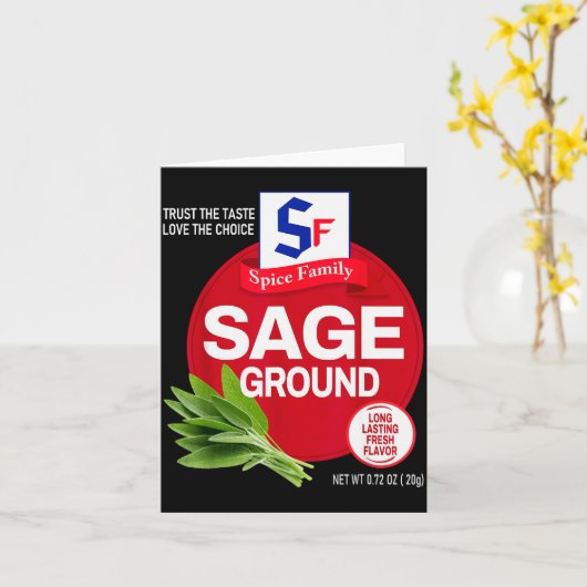 Ground Sage Halloween Sce Costume Group Matching  Kaart (Gele Bloem)