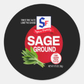 Ground Sage Halloween Sce Costume Group Matching  Ronde Sticker (Voorkant)