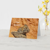 Ground Squirrel 2 Sympathy Card Kaart (Gele Bloem)