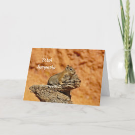Ground Squirrel 2 Sympathy Card Kaart