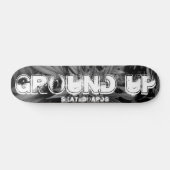 GROUND UP Black & White Skateboarddek Skateboard (Horizontaal)
