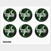 Ground Zero Warhead 3D Ronde Sticker (Vel)
