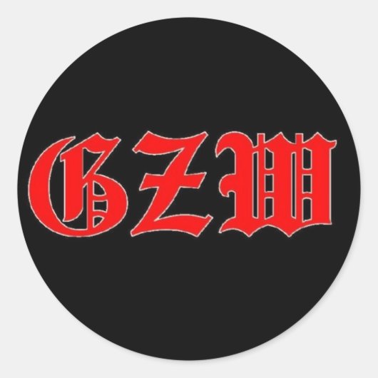 Ground Zero Warhead Ronde Sticker (Voorkant)