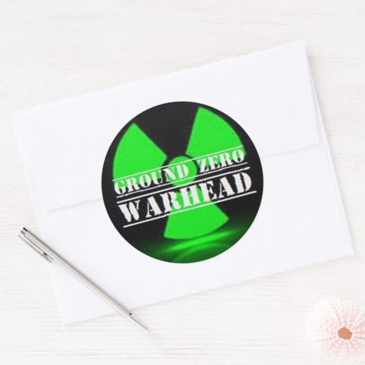 Ground Zero Warhead Ronde Sticker (Envelop)