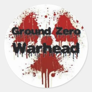 Ground Zero Warhead Splatter Ronde Sticker