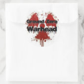 Ground Zero Warhead Splatter Ronde Sticker (Tas)