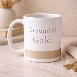 Grounded Gold Calm Classic Mug, 11 oz Koffiemok