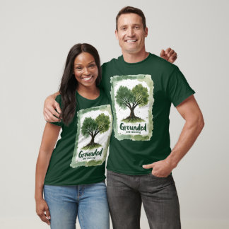 Grounded & Groeiende Natuur Lover Design T-shirt