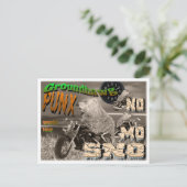 Groundhawg PUNX wereldtournee NO MO SNO Briefkaart (Staand voorkant)