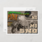 Groundhawg PUNX wereldtournee NO MO SNO Briefkaart (Voorkant / Achterkant)
