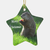 Groundhoetsen Keramisch Ornament (Links)