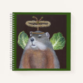 Groundhog angel notepad notebook notitieboek (Voorkant)