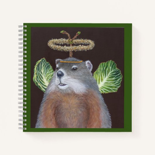 Groundhog angel notepad notebook notitieboek (Voorkant)
