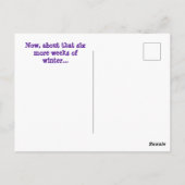 Groundhog April Fool Day Briefkaart (Achterkant)