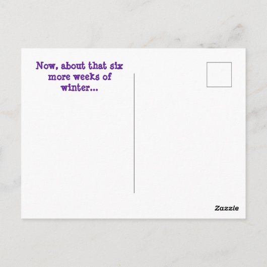 Groundhog April Fool Day Briefkaart (Achterkant)