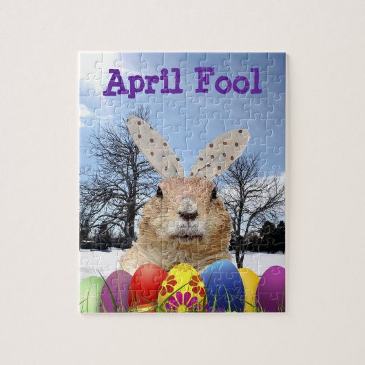 Groundhog April Fool Day Legpuzzel (Verticaal)